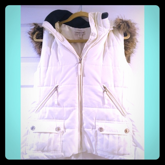 Coldwater Creek Jackets & Blazers - White Coldwater Creek Vest!